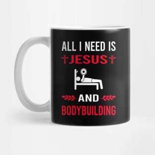 I Need Jesus And Bodybuilding Bodybuilder Mug